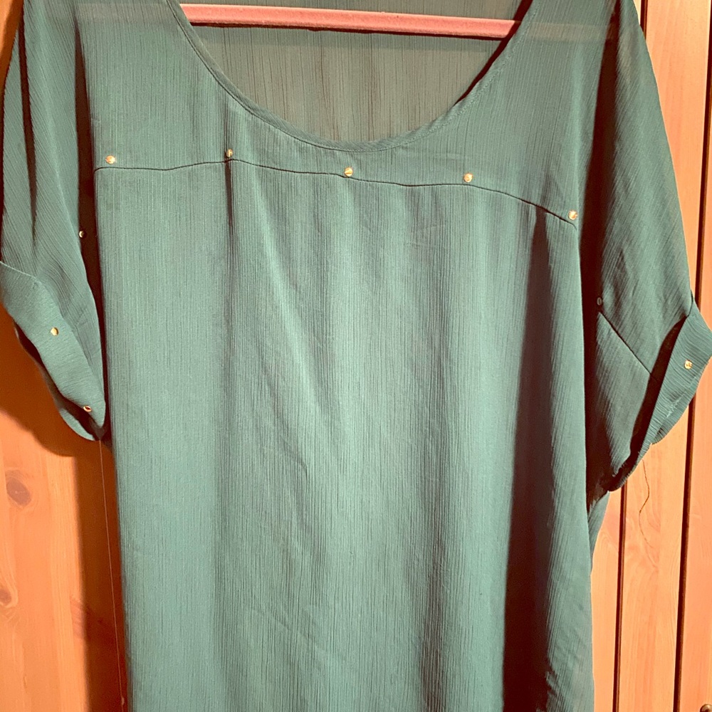 Green blouse